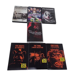 Horror & Sci-Fi Movie Lot - Nightmare on Elm Street, FNAF, The Thing & Critters