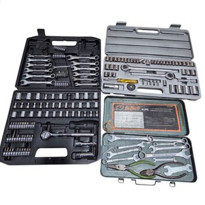 Assorted Mechanic Hand Tool Lot - Sockets, Ratchets, Wrenches, Pliers & Bits