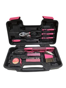 Apollo Precision Tools Household Tool Kit w Pliers, Screwdrivers, Bits & Case