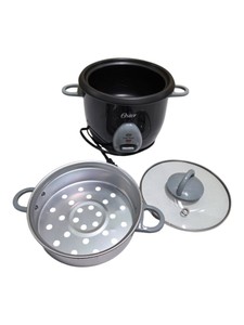 Oster CKSTRCMS65 Rice Cooker & Food Steamer w Basket, Inner Pot & Glass Lid
