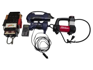 Battery Tester, Digital Multimeter & 3 Air Inflators  Northern Industrial, Bionaire & ID