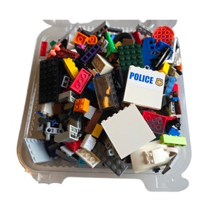 Assorted LEGO & Compatible Building Bricks Parts Lot  Approx. 1 lb 1.9 oz