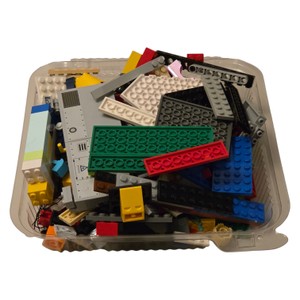 Approx. 1 lb 2.2 oz Assorted LEGO & Compatible Building Bricks Parts Lot