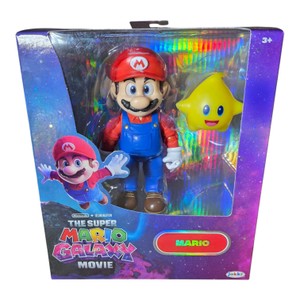 JAKKS Pacific The Super Mario Galaxy Movie Mario Action Figure with Luma  New in Box