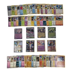 Huge Pokmon TCG Card Lot  Sylveon, Mega Mawile EX, Kartana GX, Moltres EX & Holo Cards