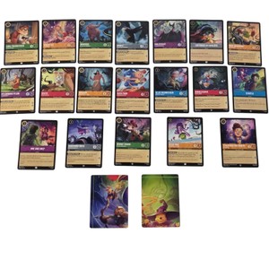 21 Disney Lorcana TCG Attack of the Vine Card Lot  Maleficent, Donald Duck, Darkwing Duck & More