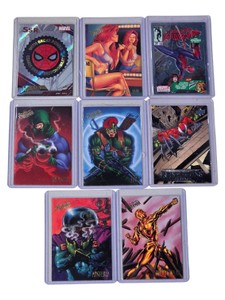 Lot of 8 Marvel Spider-Man Trading Cards  Fleer Ultra, Marvel Platinum & Renditions
