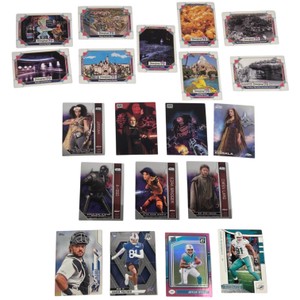 20-Card Mixed Trading Card Lot  Disneyland 70, Star Wars & Sports Rookies