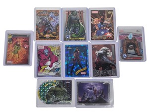 10 Marvel Trading Card Lot  Doctor Doom, Knull, Hulk, Jean Grey, Topps & Rivals
