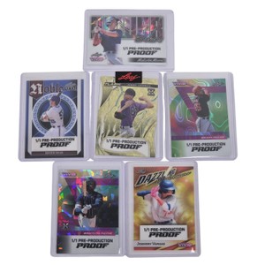 6 Leaf Baseball 11 Pre-Production Proof Cards  Vivid, Metal, Flash & Dazzling