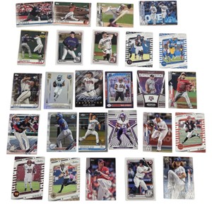 26-Card Baseball & Football Lot  Joe Burrow, Aaron Jones, Rookies, Chrome & Foil