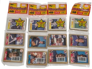 4 unopened 1987 Topps Baseball Rack Packs  Approx. 196 Cards with All-Star Inserts