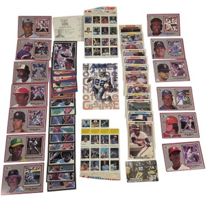 Vintage Sports Card Lot  Fleer Baseball Stamps, Ripken, Ryan, Rose, Emmitt Smith & Faulk