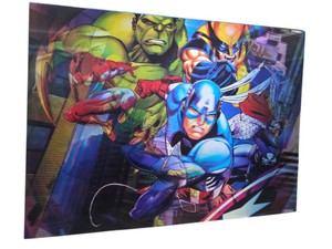 Marvel Superhero lenticular print - Wall Art  Spider-Man, Avengers & Wolverine
