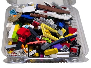 Assorted LEGO & Compatible Building Bricks Parts Lot  Approx. 1 lb