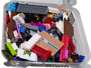Assorted LEGO & Compatible Building Bricks Parts Lot  Approx. 1 lb 2 oz