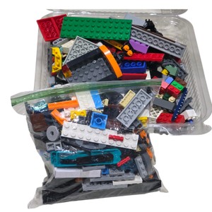 Assorted LEGO & Compatible Building Bricks Parts Lot  Approx. 1 lb 2 oz