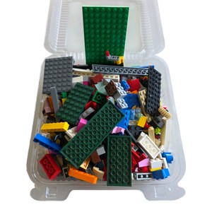 Assorted LEGO & Compatible Building Bricks Parts Lot  Approx. 1 lb 2.3 oz