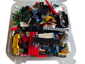 Assorted LEGO & Compatible Building Bricks Parts Lot  Approx. 1 lb 2.1 oz