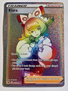 Klara 217198 Rainbow Rare Secret Rare - Pokmon TCG Chilling Reign - Pack Fresh NM