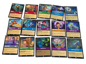 Disney Lorcana Card Attack of the Vine Lot of 15 -Broken Pod foil, Ming Lee rare, Winnie the Pooh, Piglet, Ellie Fredricksen, Gaston