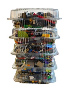 Assorted LEGO Building Bricks and Parts Lot  Approximately 5 LBS