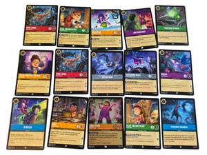 Disney Lorcana Cards Attack of the Vine Lot of 15 - Darkwing Duck, Carl & Ellie, FOIL Abby Park and rare windstorm