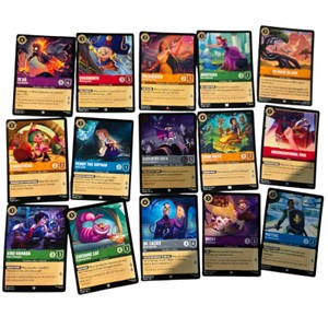 Disney Lorcana TCG Attack of the Vine  Lot of 15 - Te K, Snow White, Foil Darkwing Duck, Cheshire Cat, rare pocahontas