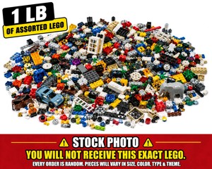 1LB of random assorted Lego