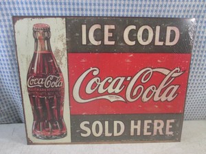 (EC1) Coca-Cola Tin Sign 16 x 12 1...