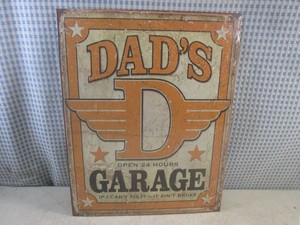 (EC1) Dads Garage Tin Sign 16 x 1...