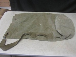 (CSB) Vintage Army Military Duffle ...