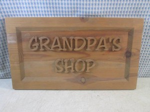 (FS) Grandpas Shop Wood Sign 16 1...