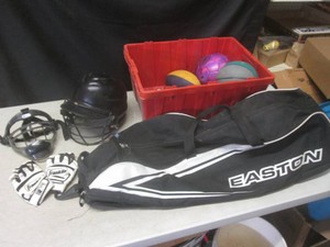 (G-1) Easton Sports Bag, Helmet, Ma...
