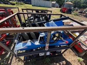 Unused 2026 skid steer auger attachment by AGT Blue