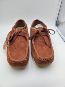 Project Cloud Wally Suede Moccasin Wallabee Shoe Mens Rust Brown US 8 New with Tags