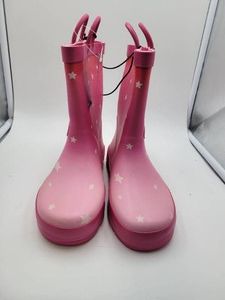 Unicorn Rainbow Pull-On Rubber Rain Boot Toddler Girls Pink US 13 New with Tags