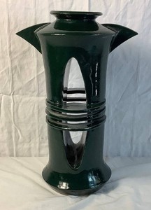 LARGE 18 H Handmade Ceramic Vase by Bantz - 12W x 9D x 18H