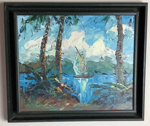 Leland Beaman Original Sailboat Painting
