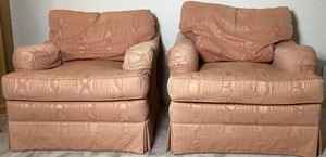 Pair of Vintage Henredon Upholstered Club Chairs