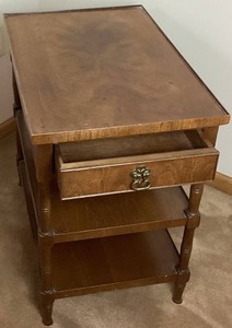 Vintage Etagere End Table - 16W x 24D x 24H