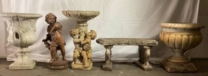 Large Cement Garden Sculpture Package