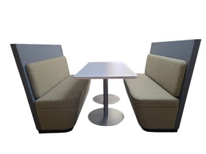 GreenGrey Earth Tone Booth Set and Table Retail $4200