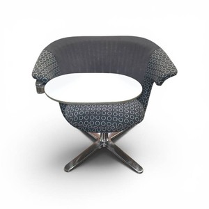 Steelcase I2I swivel chair w Tablet Arm Retail $2600 polka dot