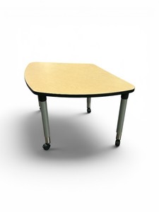 ERG International Hub Table features a light maple laminate top