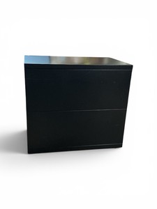Two Door File Cabinet Black Retail $399