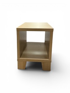 Small Blonde Wood Side Table