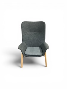 High-back armchair