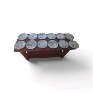 12 Piece plate  set was designed by artist Remy Hetreau and manufactured in France Valued at $720  12 Days of Christmas