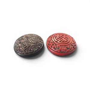 2 Guri Tixi lacquer box, a traditional Chinese art form known as tixi or guri